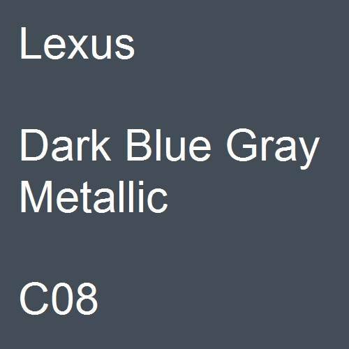 Lexus, Dark Blue Gray Metallic, C08.